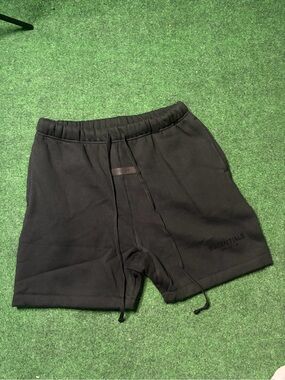 Black Men's Athletic Drawstring Shorts
